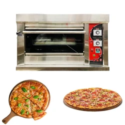 Commercial Semi Automatic 25 X 17 Inches Electric and Gas Operated Stainless Steel Pizza Oven